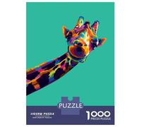 Puzzle Per Adulti Da 1000 Pezzi Animals Giraffe Pop Art Puzzle Per Adulti Gioco Pratico Difficile Difficile Regali Unici Per Compleanno E Natale 52x38cm/1000pcs