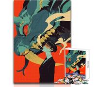 Puzzle per adulti da 1000 pezzi, Anime Demon﹨u Man, bellissimo design, analisi del gioco e logica, regali di Babbo Natale segreto, dimensioni 38x26cm