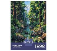 Puzzle Per Adulti Da 1000 Pezzi Anime River Forest Fantasy Puzzle Per Adulti Gioco Per Famiglie Migliora La Memoria Interazione Genitore-figlio 38x26cm/1000pcs