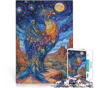 Puzzle per adulti da 1000 pezzi Antica fenice colorata Fatto di cartone per età 14+ Sollievo dallo stress Regali interessanti per ridurre lo stress misurare:38x52cm