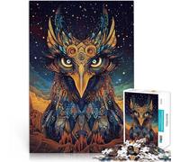 Puzzle per adulti da 1000 pezzi “Antica fenice colorata” Fatto di legno，per 14+ Regali per la decorazione della casa Giocattoli da regalo。misurare：50x75cm/19.68x29.52pollice