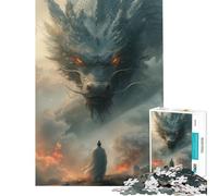 Puzzle per adulti da 1000 pezzi antico drago cinese gioco rompicapo giocattolo intellettuale regalo di compleanno difficile (dimensioni 38x26cm)