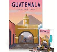 Puzzle per adulti da 1000 pezzi Antigua Guatemala Gioco di incastri precisi Sfida mentale Giocattolo per momenti di relax e divertimento Decorazione natalizia per la casa (38x52cm)
