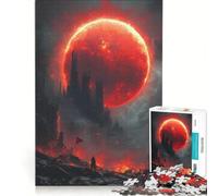 Puzzle per adulti da 1000 pezzi "Apocalisse della Luna Rossa" gioco interattivo taglio di precisione regalo di compleanno o unico 38x52cm