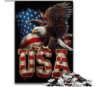 Puzzle per adulti da 1000 pezzi, Aquila americana, puzzle impossibili per adulti, 26x38cm, regalo perfetto per le feste, opera d'arte fai da te