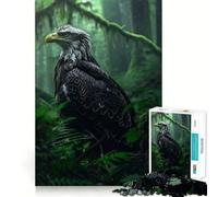 Puzzle per adulti da 1000 pezzi,Aquila calva nella foresta,ritaglio preciso,attività cerebrale divertente e rilassante,decorazione natalizia per la casa (50x75cm)