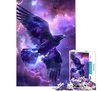 Puzzle per adulti da 1000 pezzi Aquila cosmica che vola attraverso la nebulosa Gioco impossibile educativo stimolante ideale come regalo di compleanno o per migliorare la memoria (dimensioni 38x26cm)