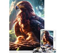 Puzzle per adulti da 1000 pezzi aquila reale e pulcini giocattoli educativi idee regalo per giochi educativi che migliorano l'amore tra coppie dimensioni 50x75cm