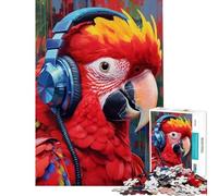 Puzzle per adulti da 1000 pezzi Ara Scarlatta Attività divertenti a casa Ma giochi rilassanti divertenti e umoristici per maggiori di 14 anni Gioco di puzzle offerto (50x75cm)