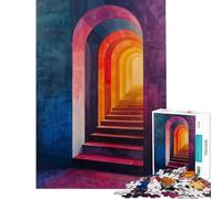 Puzzle per adulti da 1000 pezzi archi cromatici sfida educativa sfida difficile gioco divertente per ragazzi dai 14 anni in su (50x75cm)
