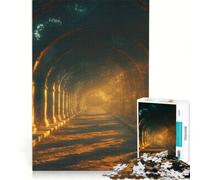 Puzzle per adulti da 1000 pezzi: Arco dorato, percorso e acquedotto, giochi educativi, attività per famiglie, regalo di compleanno, regalo di viaggio 38x26cm