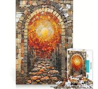 Puzzle per adulti da 1000 pezzi Arco verso il Sole, gioco rilassante, allena la mente e la mano, compleanni e altre occasioni 38x52cm