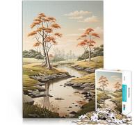 Puzzle per adulti da 1000 pezzi Arte del paesaggio fluviale ，Adatto a partire dai 14 anni Difficile da completare ma divertente e umoristico Il miglior regalo per adulti e adolescenti。