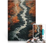 Puzzle per adulti da 1000 pezzi Arte del paesaggio fluviale Fatto di carta,per 14+ giocattoli educativi per l'apprendimento Regalo - Gioco impegnativo。misurare:38x52cm/14.96x20.47pollice