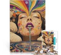 Puzzle per adulti da 1000 pezzi Arte della donna fantasy Fatto di cartone Adatto a partire dai 14 anni Sollievo dallo stress Regali interessanti per ridurre lo stress misurare：38x52cm