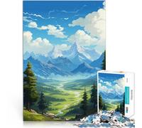Puzzle per adulti da 1000 pezzi Arte delle montagne Fatto di legno da 14 anni in su Difficile da completare ma divertente e umoristico Grande regalo misurare:50x75cm