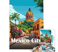 Puzzle per adulti da 1000 pezzi arte di strada di Città del Messico gioco educativo decorazione per la casa rompicapo giochi per famiglie (38x26cm)