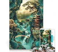 Puzzle per adulti da 1000 pezzi, arte Kintsugi astratta, gioco rilassante, difficile, lista dei desideri con Babbo Natale 50x75cm
