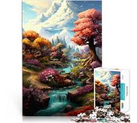Puzzle per adulti da 1000 pezzi “ arte paesaggistica” Fatto di legno,da 14 anni in su Gioco impossibile perché è ideale come regalo per tutta la famiglia。misurare:50x75cm/19.68x29.52pollice