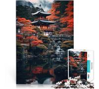 Puzzle per adulti da 1000 pezzi Arte paesaggistica giapponese Fatto di legno per 14+ Giochi educativi fai da te perché è ideale come regalo per tutta la famiglia misurare：50x75cm