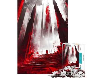 Puzzle per adulti da 1000 pezzi - Ascesa al Valhalla - Difficile e stimolante - Gioco divertente per adulti dai 14 anni in su (38x52cm)