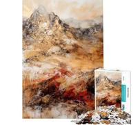 Puzzle per adulti da 1000 pezzi astratto sangue e oro giocattolo fai da te per adulti ideale per passare il tempo durante le vacanze un regalo perfetto per gli appassionati di videogiochi (50x75cm)