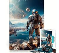 Puzzle per adulti da 1000 pezzi Astro Naut Gioco di assemblaggio e costruzione Gioco divertente e stimolante per il relax Attività per compleanni (50x75cm)