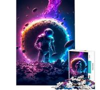 Puzzle per adulti da 1000 pezzi astronauta morto gioco educativo giocattolo educativo regalo di Babbo Natale segreto analisi e logica (dimensioni 50x75cm)