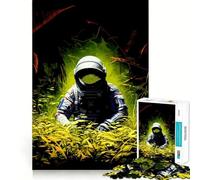 Puzzle per adulti da 1000 pezzi: Astronauta nella giungla,gioco di squadra,gioco di logica,divertente e rilassante,ideale per compleanni (50x75cm)