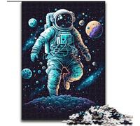 Puzzle per adulti da 1000 pezzi, Astronauta nello spazio, in cartone, dimensioni 26x38cm, idea regalo per sfidare la mente, attività educativa per adolescenti