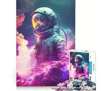 Puzzle per adulti da 1000 pezzi "Astronauta perduto" gioco interattivo interazione genitore-figlio ideale come regalo per tutta la famiglia 38x26cm
