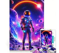 Puzzle per adulti da 1000 pezzi: astronauta, viaggiatore spaziale Gioco divertente, rilassante e stimolante per la mente, ideale per rafforzare l'amore di coppia 50x75cm