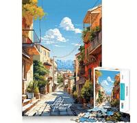 Puzzle per adulti da 1000 pezzi,Atene,Grecia,con bordi precisi,gioco di abilità mentale,gioco tranquillo,regalo di compleanno,regalo per la mente (38x52cm)