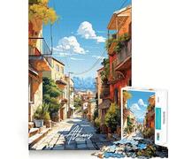 Puzzle per adulti da 1000 pezzi,Atene,Grecia,decorazione pulita e adatta,gioco stimolante per la mente,momento di relax,decorazione per compleanno,regalo (38x26cm)