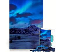 Puzzle per adulti da 1000 pezzi,Aurora Boreale,Islanda,incastro preciso,gioco di logica,divertente,gioco facile,regalo di Natale artistico (50x75cm)