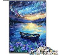 Puzzle per adulti da 1000 pezzi, Aurora Boreale, puzzle da 1000 pezzi, attività di legame familiare, regalo per la casa, gioco di ruolo per famiglie (dimensioni 50x75cm)