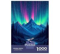 Puzzle Per Adulti Da 1000 Pezzi Aurora Borealis Mountain Scene-2 Puzzle Per Adulti Gioco Pratico Sfida Difficile Aiuta Ad Allenare Il Cervello 70x50cm/1000pcs