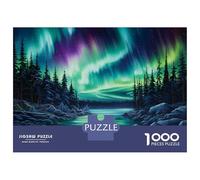 Puzzle Per Adulti Da 1000 Pezzi Aurora Borealis Night Sky-4 Puzzle Per Adulti Gioco Pratico Difficile Difficile Regali Unici Per Compleanno E Natale 38x26cm/1000pcs