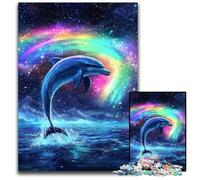 Puzzle per adulti da 1000 pezzi, Aurora Dolphin Puzzle Brain Challenge, regalo perfetto per adolescenti e decorazioni per la casa, 50x75cm