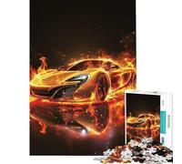 Puzzle per adulti da 1000 pezzi auto sport fuoco giochi divertenti giocattoli che creano dipendenza per coltivare la pazienza ottimo regalo per gli amanti dei giochi schema di assemblaggio (38x52cm)