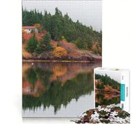 Puzzle per adulti da 1000 pezzi, Autunno a Trinity Bay, Gioco pratico, Attività divertente da fare a casa, Rafforza l'amore tra le coppie, 50x75cm