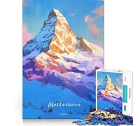 Puzzle per adulti da 1000 pezzi,avventura del Cervino,taglio liscio,arte,gioco creativo per la mente,divertimento per il tempo libero,regalo di Natale rilassante (50x75cm)