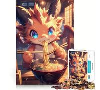 Puzzle per adulti da 1000 pezzi Baby Dragon Ramen giapponese Clean Fit Decor Gioco stimolante per la mente Momenti di relax Regalo di compleanno (50x75cm)