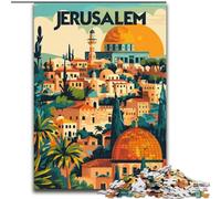 Puzzle per adulti da 1000 pezzi "Bagliore dorato di Gerusalemme", adatto a persone dai 14 anni in su Difficile da completare ma divertente e spiritoso Ottimo regalo 50x75cm