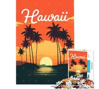 Puzzle per adulti da 1000 pezzi baia sulla spiaggia delle Hawaii Un gioco avvincente per coltivare la pazienza un passatempo per tutta la famiglia un antistress e un'opera d'arte da regalare (75x50cm)