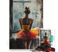 Puzzle per adulti da 1000 pezzi "Ballerina vicino alla finestra",gioco di assemblaggio,gioco di logica,divertente e rilassante,ideale per compleanni (50x75cm)
