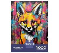 Puzzle Per Adulti Da 1000 Pezzi Banksy Graffiti Slum Fox Puzzle Per Adolescenti Gioco Pratico Decorazione Per La Casa È Ideale Come Regalo 70x50cm/1000pcs