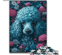 Puzzle per adulti da 1000 pezzi "Barboncini tra i fiori" Puzzle in cartone di dimensioni 26x38cm Ideale per il divertimento in famiglia, il relax e come regalo per le feste