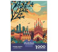Puzzle Per Adulti Da 1000 Pezzi Barcelona Dreamscape Puzzle Per Adulti Antistress Giocattolo Decorazione Perfetta Per È Ideale Come Regalo 52x38cm/1000pcs