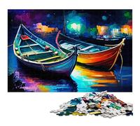 Puzzle per adulti da 1000 pezzi, barche colorate, ideali per il divertimento in famiglia, il relax e come regalo per le feste, 50x75CM / 19,68x29,52 pollici.